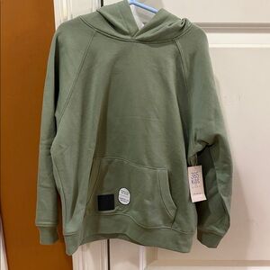 Kids Soft Green Hoodie with Front Pockets